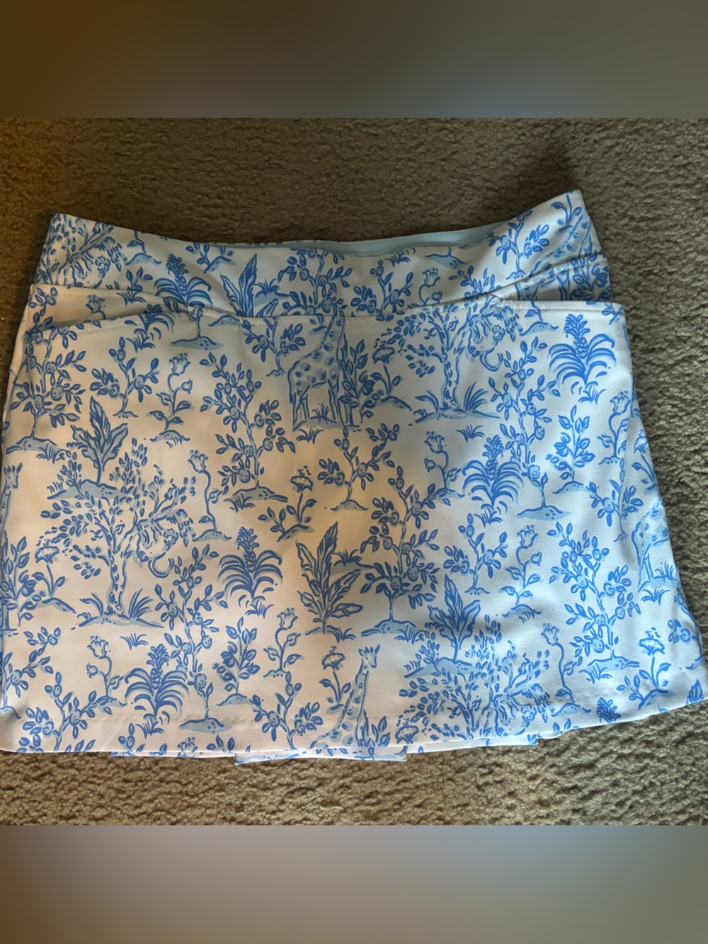 Lilly Pulitzer 14 TALL TALES MONICA PLEATED SKORT Luxletic Active Skirt NWOT